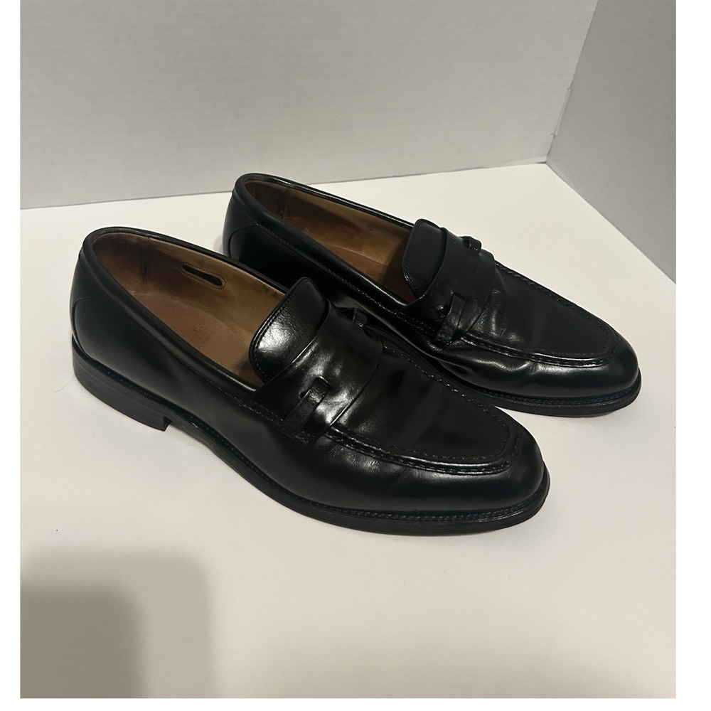 Allen Edmonds Black Leather Loafer Men's Dress Shoes US 9.5 B MPN 3604